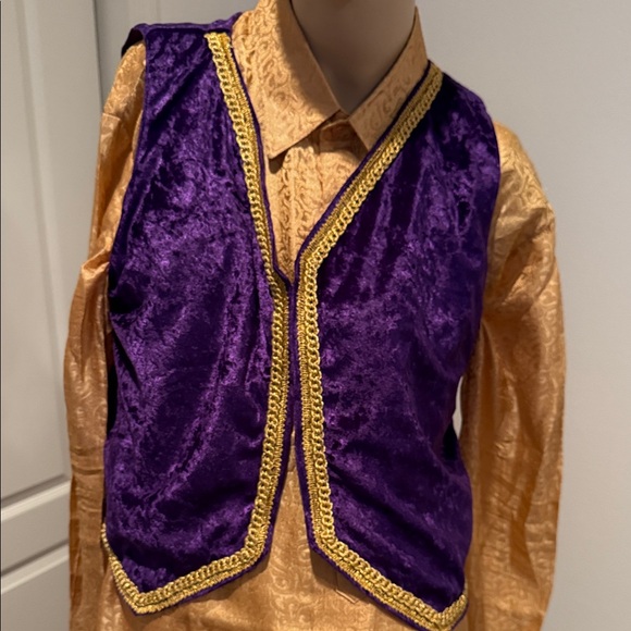 Brand New Women’s Punjabi Purple Velvet Vest - Picture 1 of 3